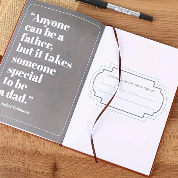 Leatherbound Heirloom Journal "Dad, I Want to Hear Your Story" - Picture 2 of 6